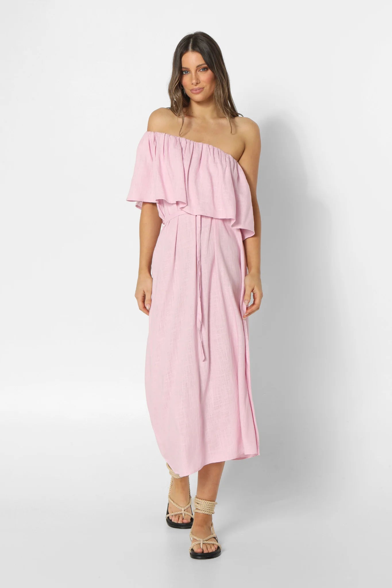 Petal Maxi Dress Tunic Top Casual