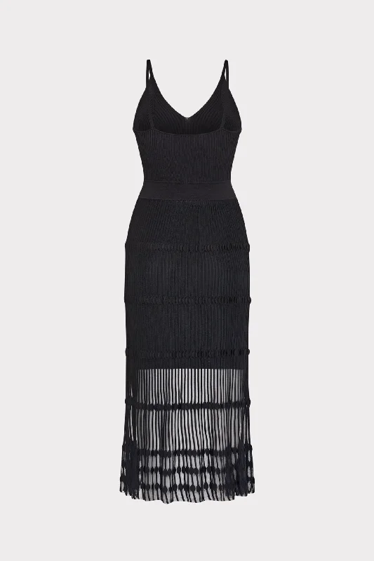 Sheer Knit Cami Dress Tunics Stylish elegant