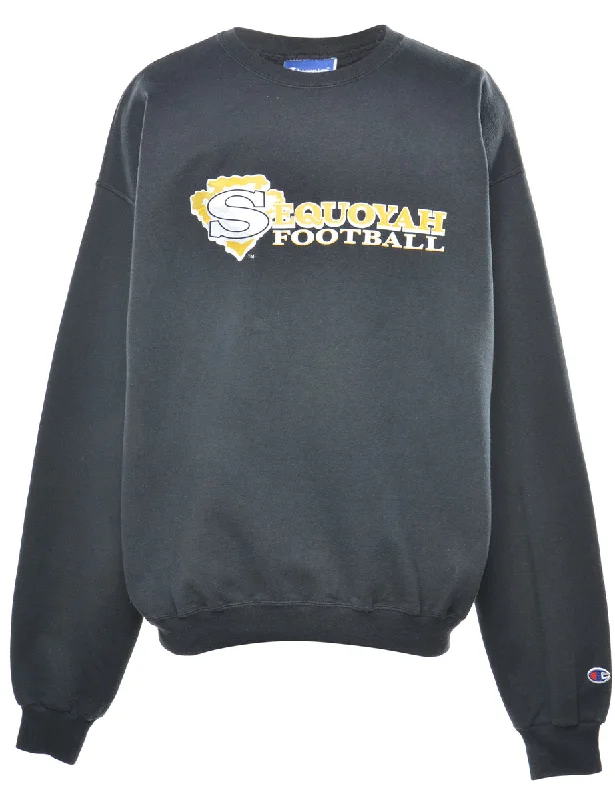 Champion Football Sequoyah Printed Sweatshirt - L Hoodie with Ribbed Neckline Snug Warm Champion Football Sequoyah Printed Sweatshirt - L Hoodie with Ribbed Neckline Snug Warm