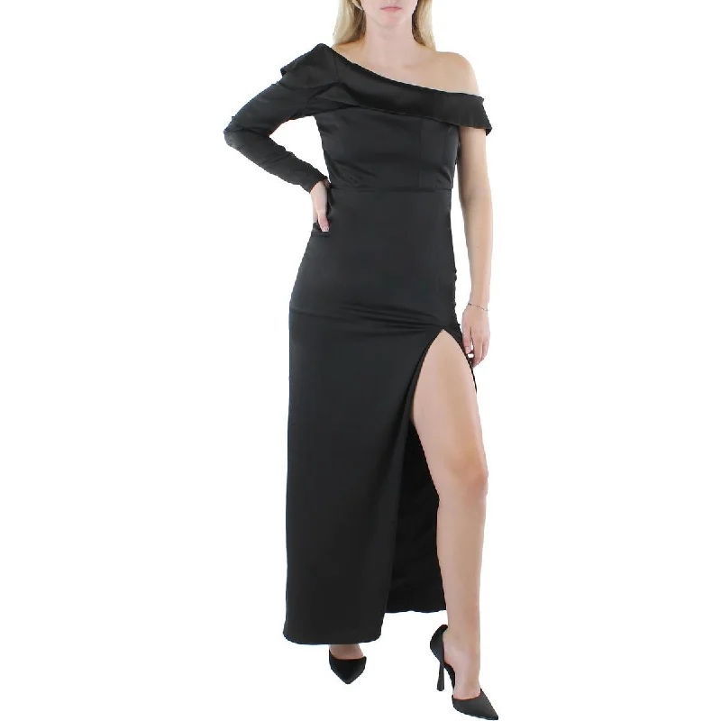 Womens One Shoulder Off-The-Shoulder Evening Dress Tunics Designer luxury