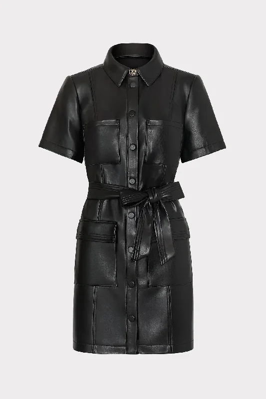 Haven Vegan Leather Mini Dress Maxi Flowy Bohemian