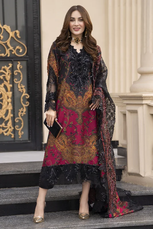 Arwah Embroidered Digital Printed Grip Dress with Velvet Accents SSA19 Tunics Canvas sturdy Arwah Embroidered Digital Printed Grip Dress with Velvet Accents SSA19 Tunics Canvas sturdy