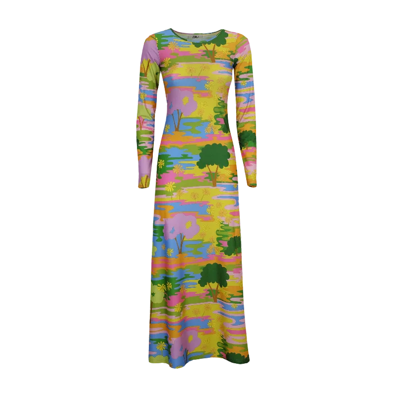 Penny Lane Long Sleeve Maxi Dress Tunics Leisure comfortable