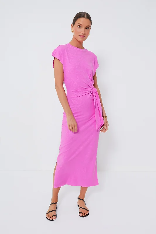 Fuchsia Vanina Cinched Waist Dress Tunics Luxurious high-end