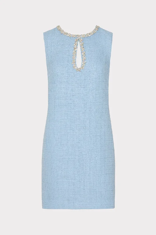 Eden Boucle Mini Dress Tunics Prom sequined