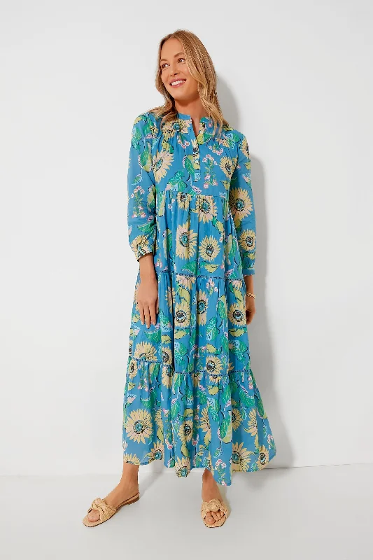 Light Blue Julie Rio Dress Halter Neckline Beach