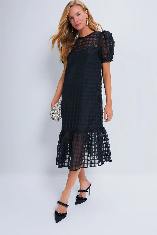 Organza Windowpane Waverly Dress Tunics Top rated