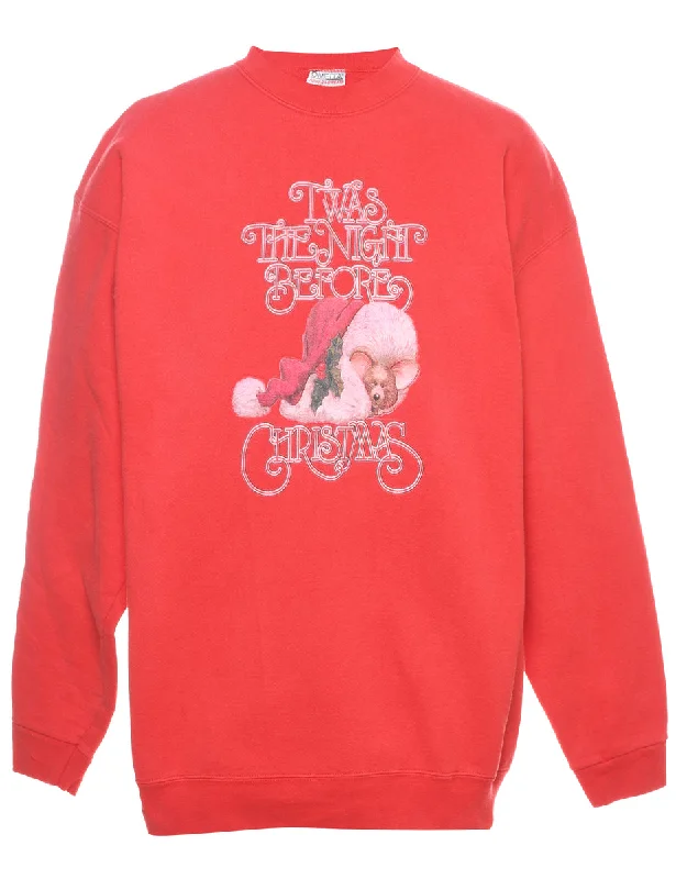 Festive Season Christmas Sweatshirt - XL Hoodie with Hem Patch Decorative Personalized Festive Season Christmas Sweatshirt - XL Hoodie with Hem Patch Decorative Personalized