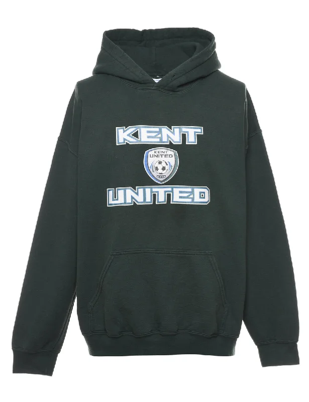 Kent United Printed Hoodie - L Hoodie with Pattern Geometric Abstract