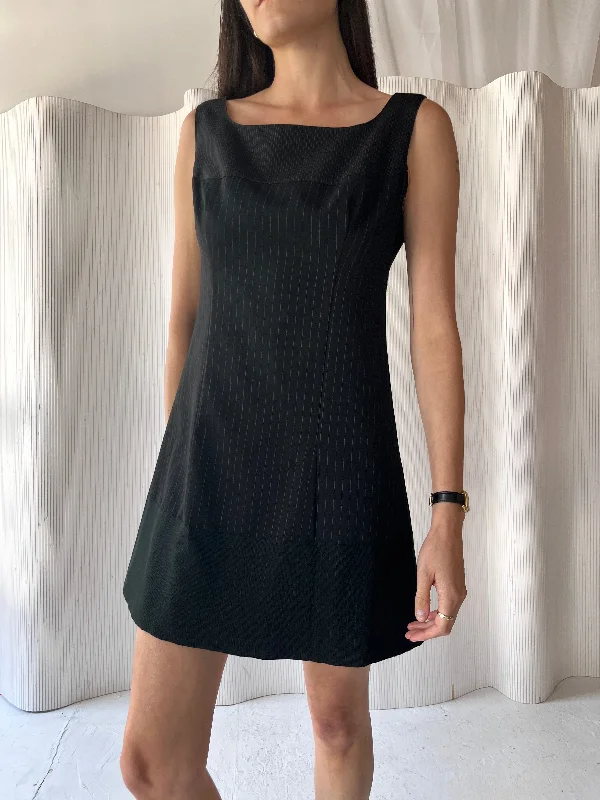 Plein Sud 1990s Wool Mini Dress Tunics Vintage classic