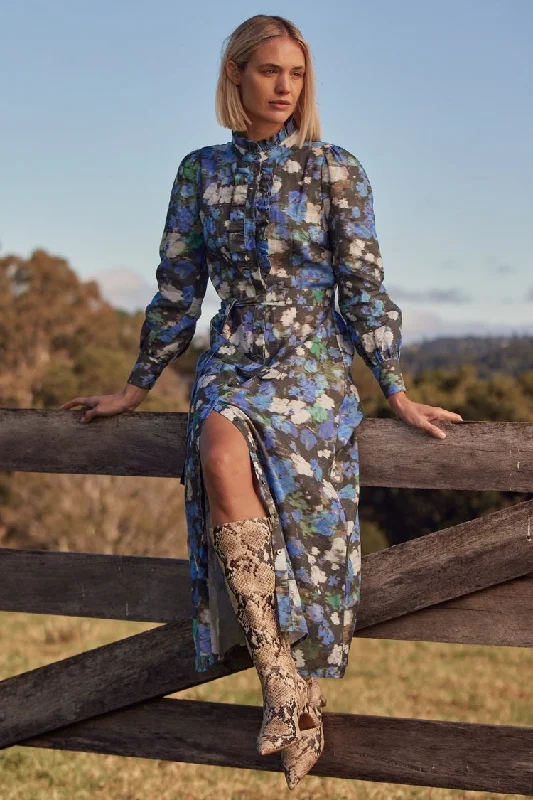 Graduate Dress - Forest Blur Tunics Summer linen