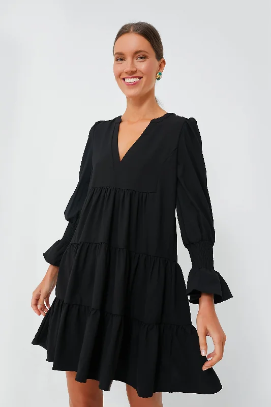 Black Crepe Kenzo Dress Tunics Hiking breathable