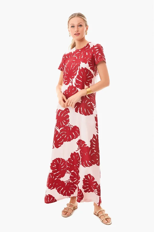 Monstera Rosa Swing Dress Tunics Practical durable