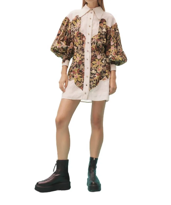 Isabella Panel Mini Dress In Black Tunics Favorite customer