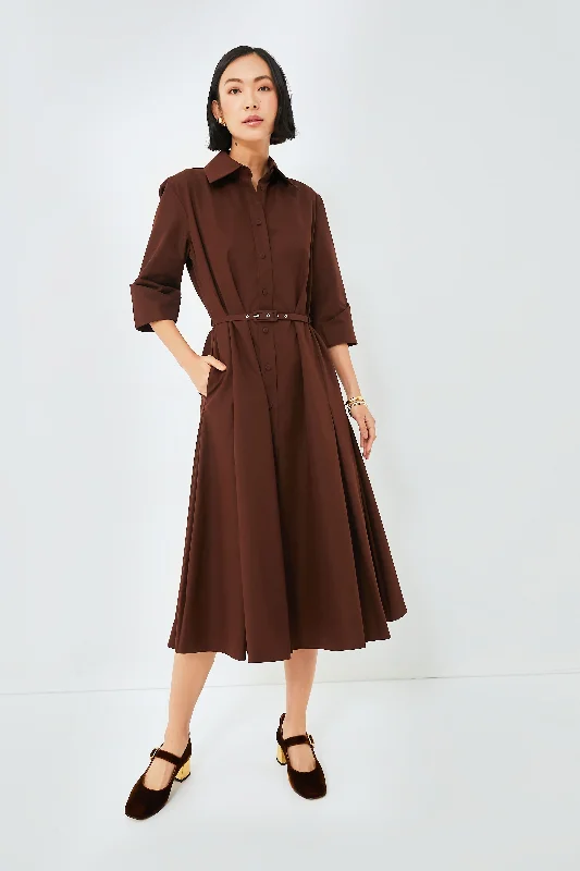 Dark Brown Tokyo Italian Cotton Dress Tunics Favorite customer