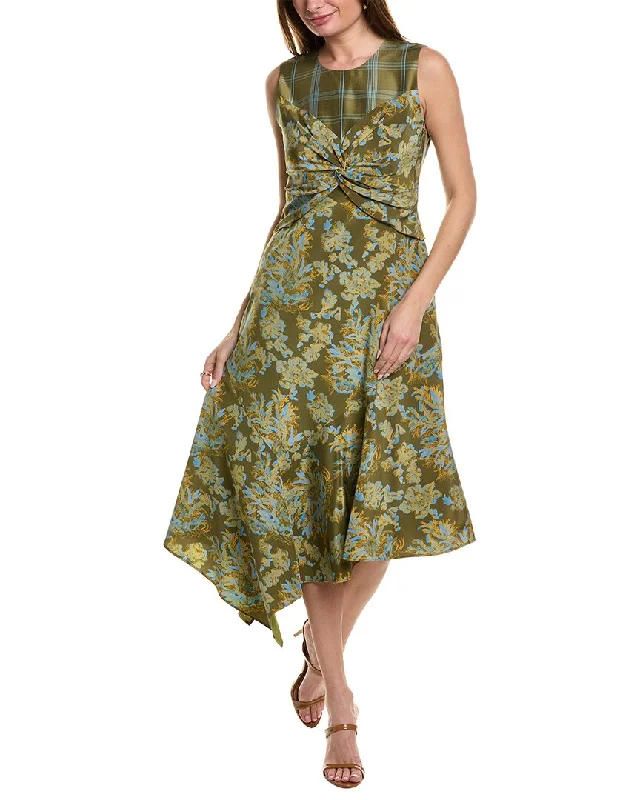 Lafayette 148 New York Asymmetric Silk Dress Tunics Travel practical