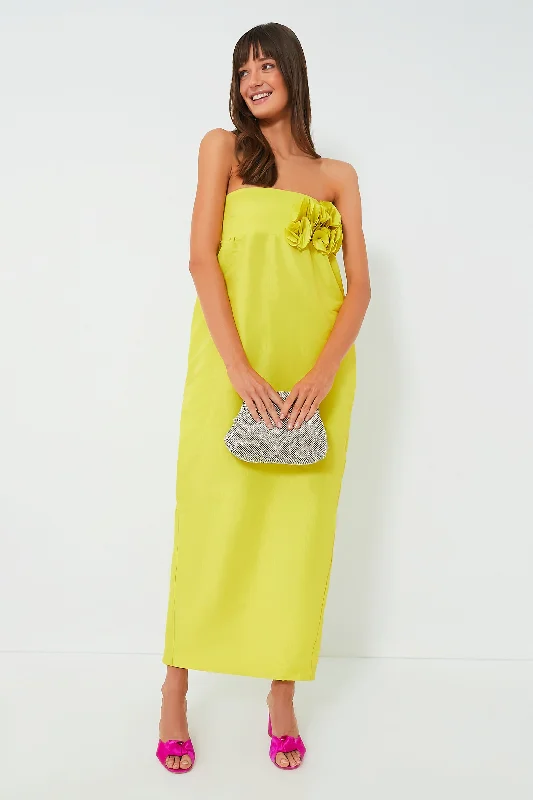 Neon Yellow Rosseta Dress Tunics Canvas sturdy