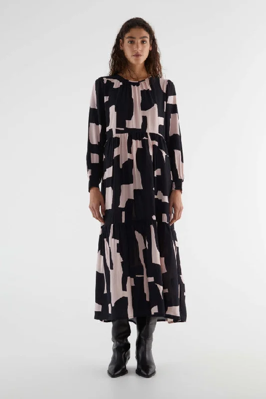 Block Print Maxi Dress Tunics Brand named