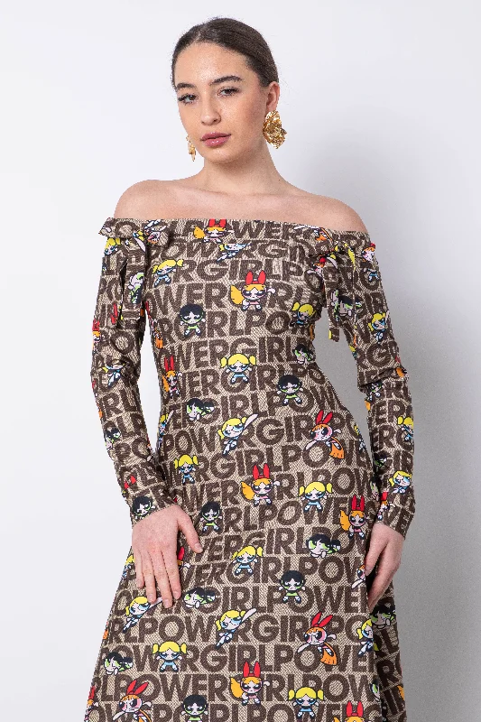 Ticora PowerPuff Girls dress Turtleneck Warm Winter