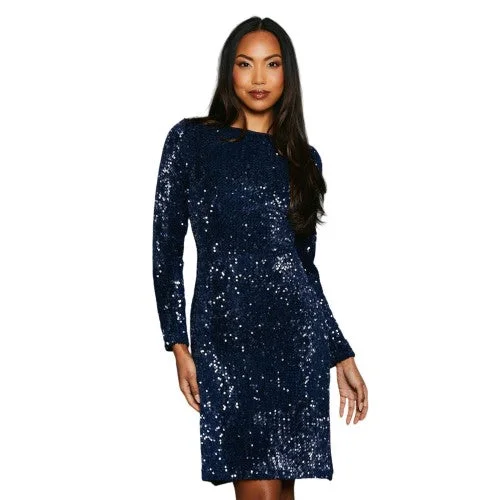 Principles Womens/Ladies Sequin Velvet Pencil Dress Tunics New arrival