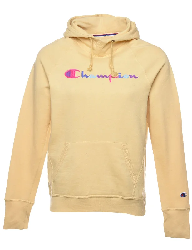 Champion Pastel Printed Hoodie - S Hoodie with Hem Elastic Stretchable Comfortable