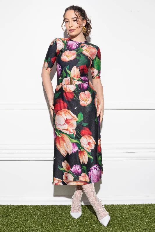 Tilael La Vie En Tulip black dress Tunics Timeless classic