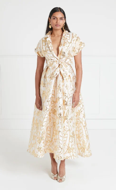 Frankel Dress - Liquid Gold Tunics Office stylish