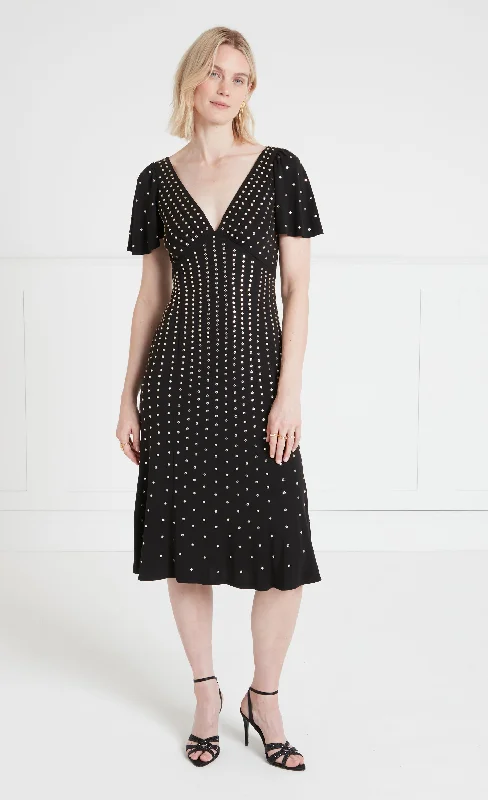 Loretta Cocktail Dress - Black Tunics Sophisticated sleek