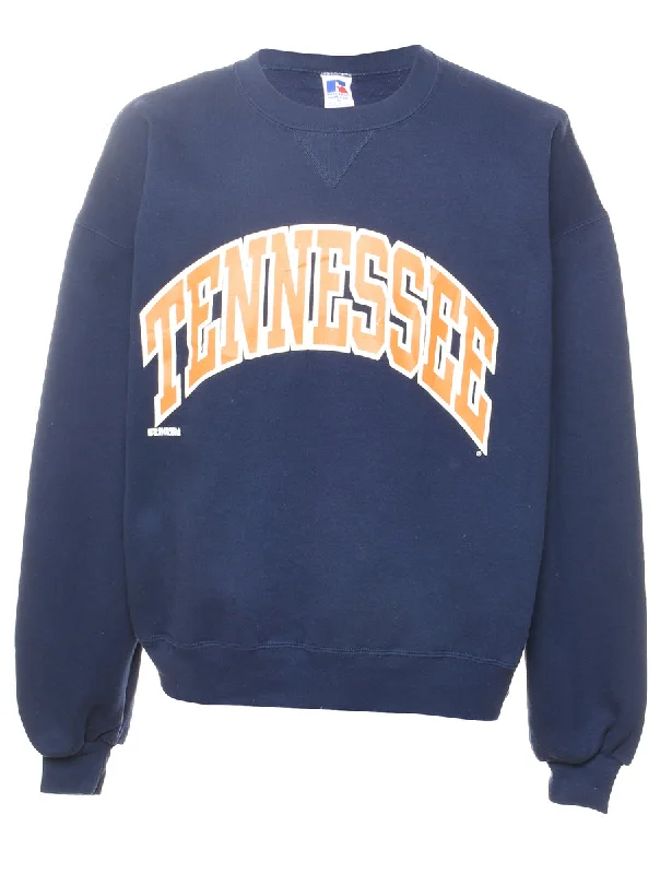 Russell Athletic Tennessee Printed Sweatshirt - XL Zip Hoodie Drawstring Kangaroo Pocket Russell Athletic Tennessee Printed Sweatshirt - XL Zip Hoodie Drawstring Kangaroo Pocket