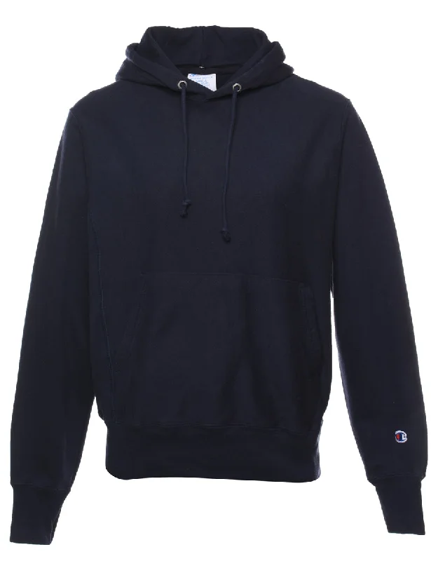 Champion Reverse Weave Hooded Sweatshirt - S Hoodie with Hem Ribbing Snug Secure