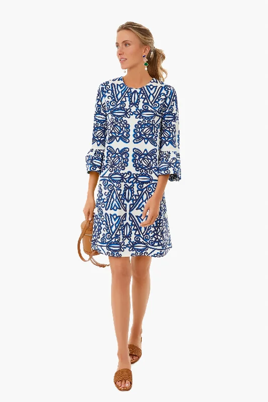 Parnaveg Blue 24/7 Dress Tunics Luxurious premium