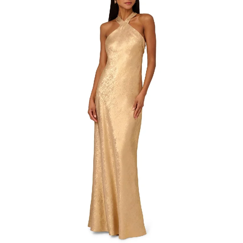 Womens Crossover Chiffon Evening Dress Tunics Custom made