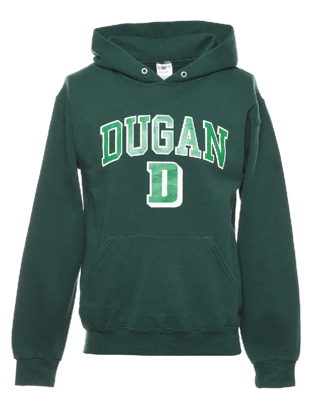 Dugan Printed Hoodie - S Hoodie with Fur Luxurious Winter