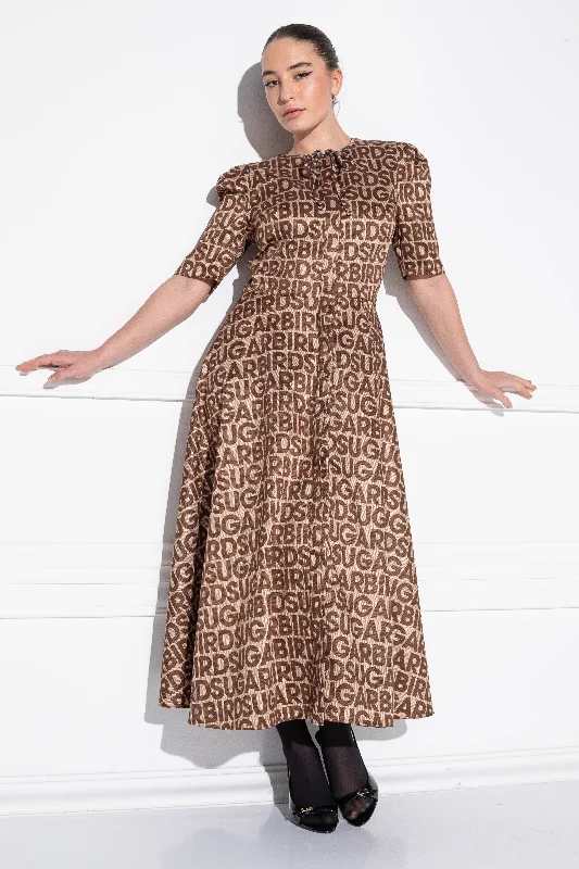 Ruslan-Rura Teddy Bueno Monogram dress Tunics Trendy modern