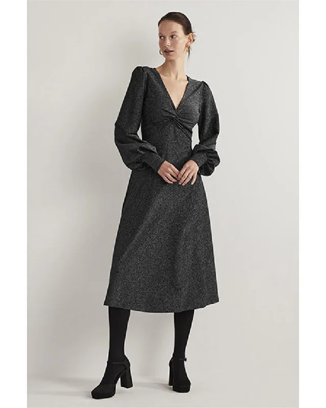 Boden Metallic Jersey Midi Dress Tunics Yoga stretchy
