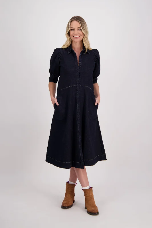 HUXLEY DRESS Off-the-shoulder Chic Trendy