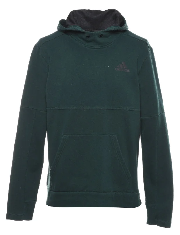 Adidas Hooded Sweatshirt - M Hoodie with Strings Custom Fit Adjustable