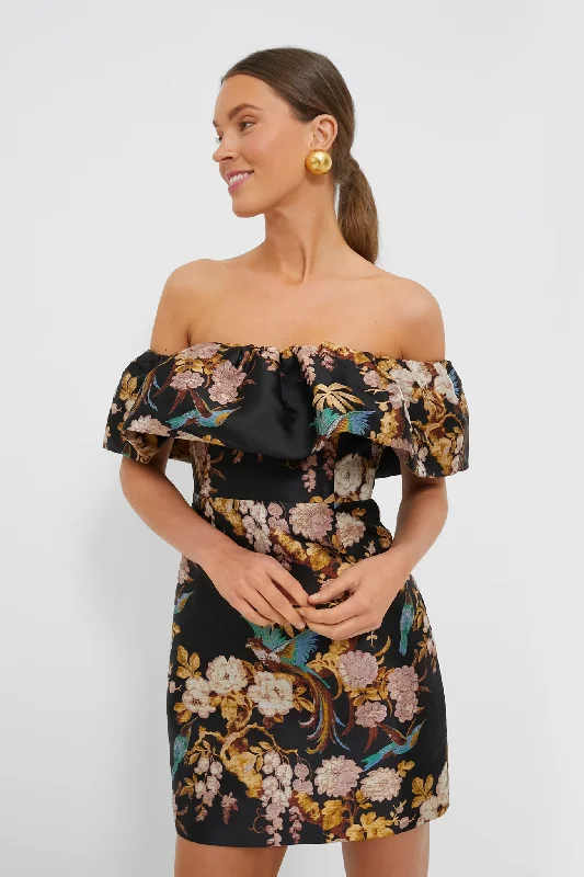 Black Birds of Paradise Vera Dress Tunics Denim casual