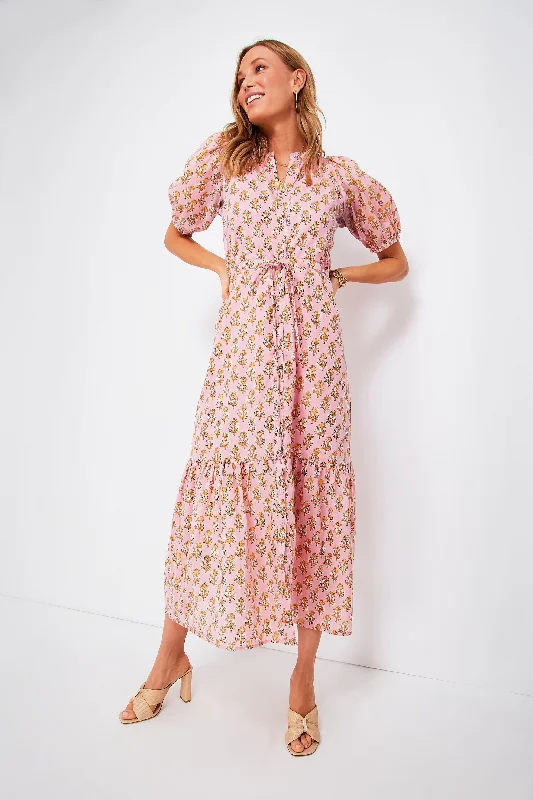 Pink Little Marigolds Lucy Dress Tunics Sophisticated sleek