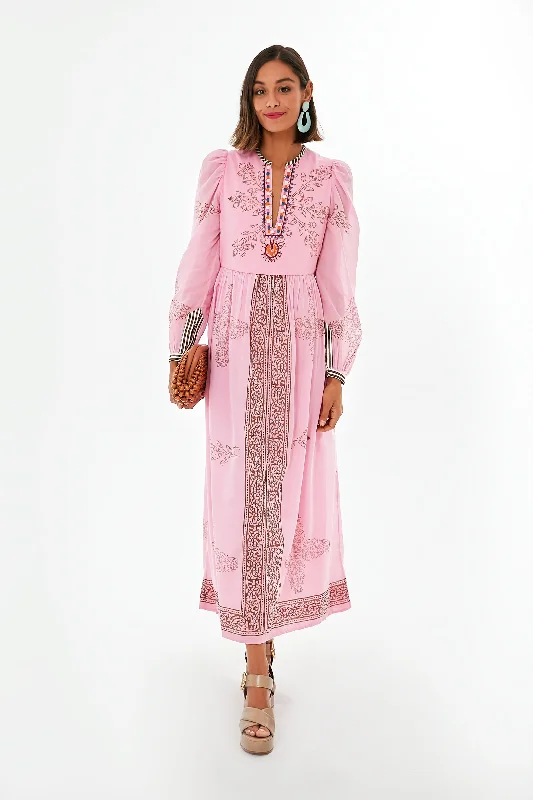 Pink Winifred Guava Dress Tunics Prom sequined