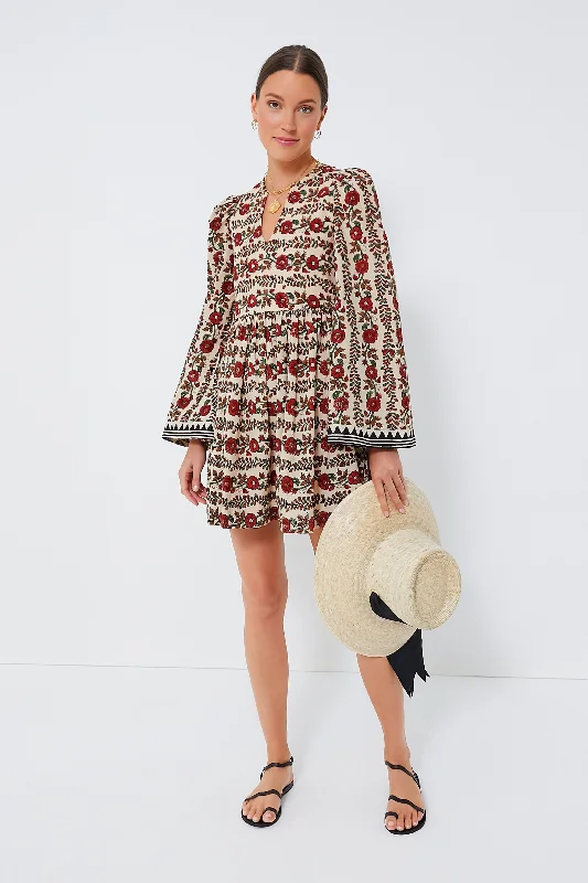 Brown Maple Short Savannah Climbing Ivy Dress Tunics Sophisticated sleek