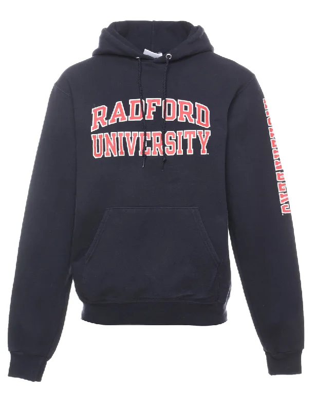 Champion Radford University Navy & Red Printed Hoodie - S Hoodie with Lace Feminine Delicate Champion Radford University Navy & Red Printed Hoodie - S Hoodie with Lace Feminine Delicate
