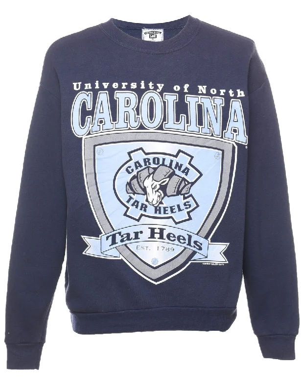 Lee University Of North Carolina Navy Printed Sweatshirt - M Hoodie with Hood Adjustable Protection Lee University Of North Carolina Navy Printed Sweatshirt - M Hoodie with Hood Adjustable Protection