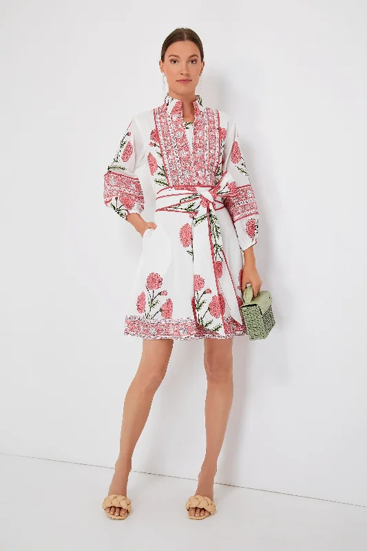 Rosy Marigold Flounce Shorty Dress Tunics Long Elegant