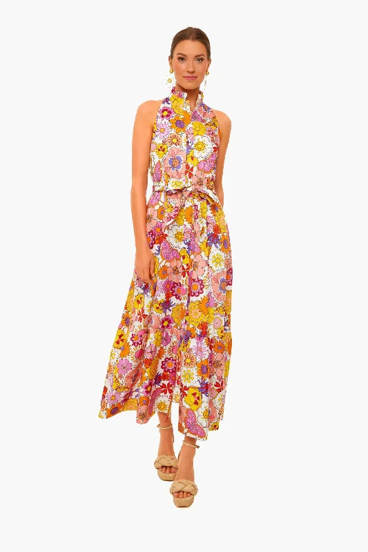 Good Vibes Pink Biba Cotton Dress Tunics Trendy modern