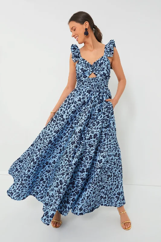 Exclusive Blue Ibukun Dress Tunics Office stylish