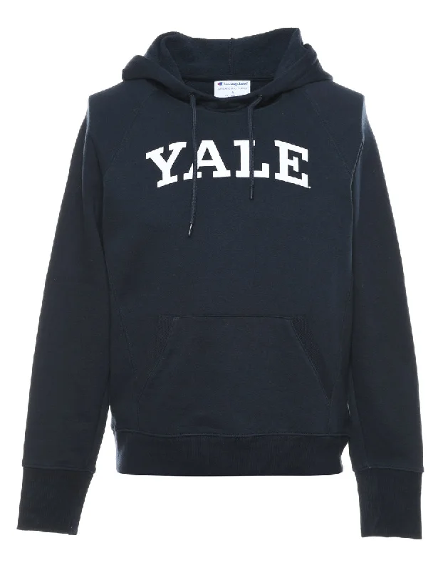 Champion Printed Hoodie - M Hoodie with Patch Decorative Personalized