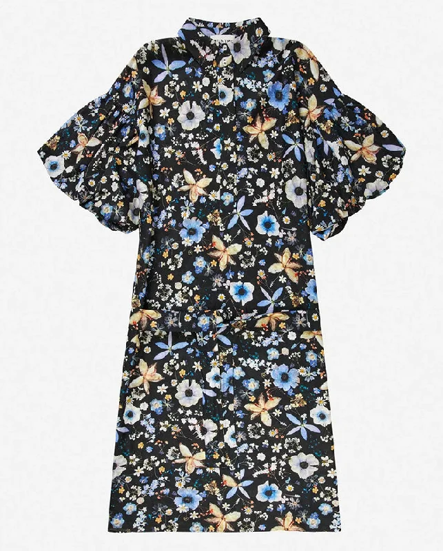 Palmetto Printed Dress Black Print Tunics Practical durable