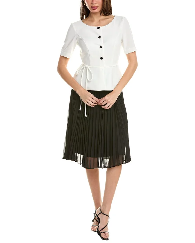 Maison Tara Savannah Midi Dress Turtleneck Neckline Stylish