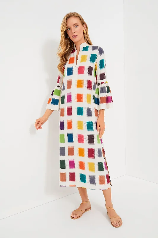 Rainbow Parampara Dress Crew Neckline Sporty